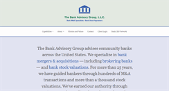 Desktop Screenshot of bankadvisory.com