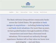 Tablet Screenshot of bankadvisory.com